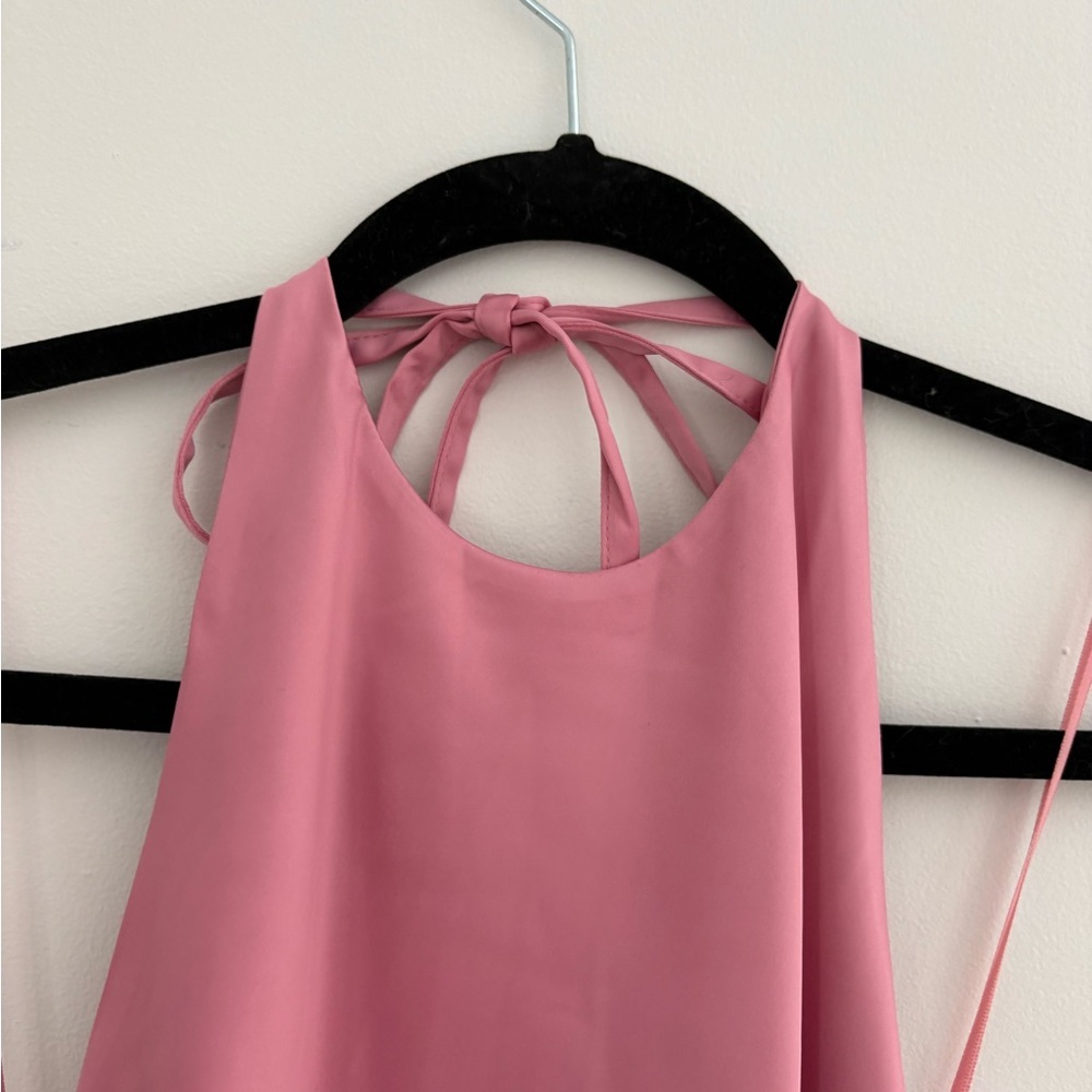 Deluc Pink Halter Dress - Size XS - Picture 2 of 5